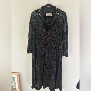 Vintage David Brown for Saks Fifth Avenue Hostess Dress Size Small